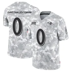 Men's Gerad Christian-Lichtenhan Baltimore Ravens No.0 Limited 2024 Salute to Service Jersey - Arctic Camo