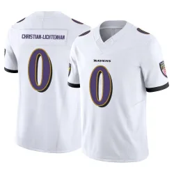 Men's Gerad Christian-Lichtenhan Baltimore Ravens No.0 Limited Vapor F.U.S.E. Jersey - White