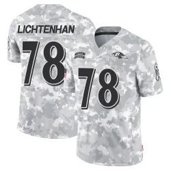 Men's Gerad Lichtenhan Baltimore Ravens No.78 Limited 2024 Salute to Service Jersey - Arctic Camo