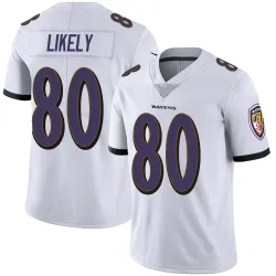 Men's Isaiah Likely Baltimore Ravens No.80 Limited Vapor Untouchable Jersey - White