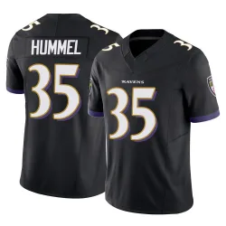 Men's Jacob Hummel Baltimore Ravens No.35 Limited Vapor F.U.S.E. Jersey - Black