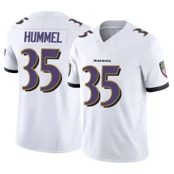 Men's Jacob Hummel Baltimore Ravens No.35 Limited Vapor F.U.S.E. Jersey - White