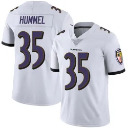 Men's Jacob Hummel Baltimore Ravens No.35 Limited Vapor Untouchable Jersey - White