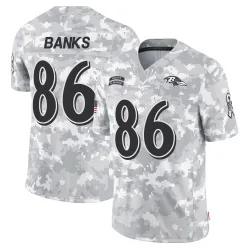 Men's Jahmal Banks Baltimore Ravens No.86 Limited 2024 Salute to Service Jersey - Arctic Camo
