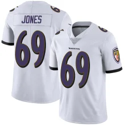 Men's Jayson Jones Baltimore Ravens No.69 Limited Vapor Untouchable Jersey - White