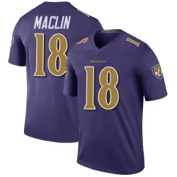 Men's Jeremy Maclin Baltimore Ravens No.18 Legend Color Rush Jersey - Purple
