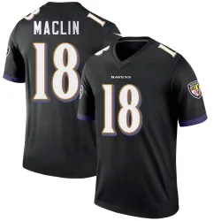 Men's Jeremy Maclin Baltimore Ravens No.18 Legend Jersey - Black