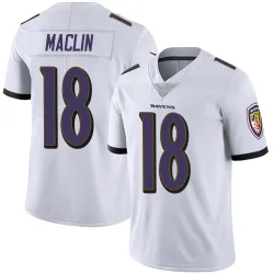 Men's Jeremy Maclin Baltimore Ravens No.18 Limited Vapor Untouchable Jersey - White