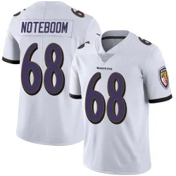Men's Joe Noteboom Baltimore Ravens No.68 Limited Vapor Untouchable Jersey - White