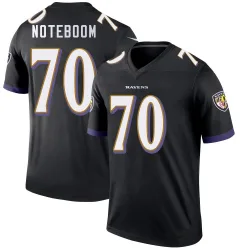 Men's Joe Noteboom Baltimore Ravens No.70 Legend Jersey - Black
