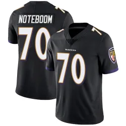 Men's Joe Noteboom Baltimore Ravens No.70 Limited Alternate Vapor Untouchable Jersey - Black