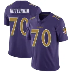Men's Joe Noteboom Baltimore Ravens No.70 Limited Color Rush Vapor Untouchable Jersey - Purple