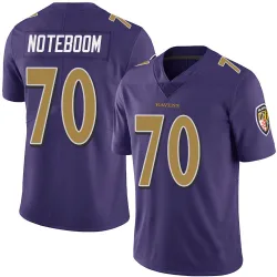 Men's Joe Noteboom Baltimore Ravens No.70 Limited Team Color Vapor Untouchable Jersey - Purple