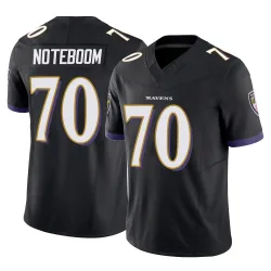 Men's Joe Noteboom Baltimore Ravens No.70 Limited Vapor F.U.S.E. Jersey - Black