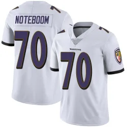Men's Joe Noteboom Baltimore Ravens No.70 Limited Vapor Untouchable Jersey - White