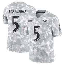 Men's John Hoyland Baltimore Ravens No.5 Limited 2024 Salute to Service Jersey - Arctic Camo