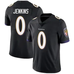 Men's John Jenkins Baltimore Ravens No.0 Limited Alternate Vapor Untouchable Jersey - Black