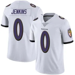 Men's John Jenkins Baltimore Ravens No.0 Limited Vapor Untouchable Jersey - White