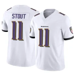 Men's Jordan Stout Baltimore Ravens No.11 Limited Vapor F.U.S.E. Jersey - White