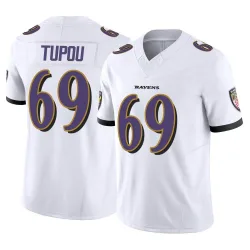 Men's Josh Tupou Baltimore Ravens No.69 Limited Vapor F.U.S.E. Jersey - White