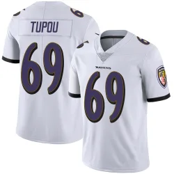 Men's Josh Tupou Baltimore Ravens No.69 Limited Vapor Untouchable Jersey - White