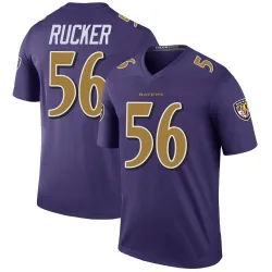 Men's Kaimon Rucker Baltimore Ravens No.56 Legend Color Rush Jersey - Purple