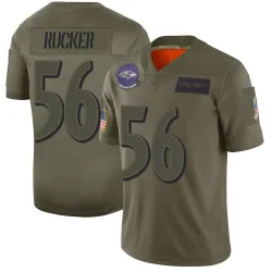 Men's Kaimon Rucker Baltimore Ravens No.56 Limited 2019 Salute to Service Jersey - Camo