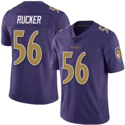 Men's Kaimon Rucker Baltimore Ravens No.56 Limited Team Color Vapor Untouchable Jersey - Purple