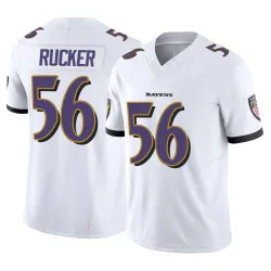 Men's Kaimon Rucker Baltimore Ravens No.56 Limited Vapor F.U.S.E. Jersey - White
