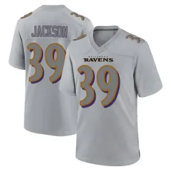 Men's Keondre Jackson Baltimore Ravens No.39 Game Atmosphere Fashion Jersey - Gray