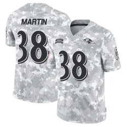 Men's Keyon Martin Baltimore Ravens No.38 Limited 2024 Salute to Service Jersey - Arctic Camo