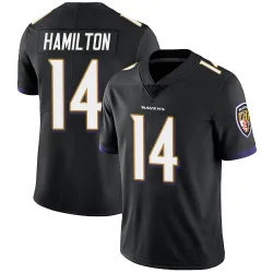 Men's Kyle Hamilton Baltimore Ravens No.14 Limited Alternate Vapor Untouchable Jersey - Black