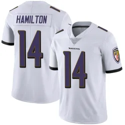 Men's Kyle Hamilton Baltimore Ravens No.14 Limited Vapor Untouchable Jersey - White