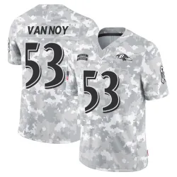 Men's Kyle Van Noy Baltimore Ravens No.53 Limited 2024 Salute to Service Jersey - Arctic Camo