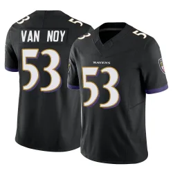 Men's Kyle Van Noy Baltimore Ravens No.53 Limited Vapor F.U.S.E. Jersey - Black