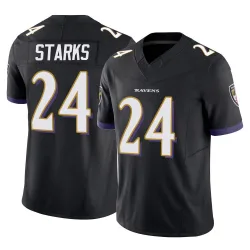 Men's Malaki Starks Baltimore Ravens No.24 Limited Vapor F.U.S.E. Jersey - Black