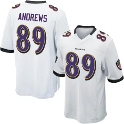 Men's Mark Andrews Baltimore Ravens No.89 Game Jersey - White
