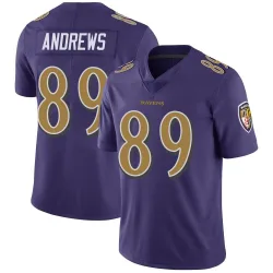 Men's Mark Andrews Baltimore Ravens No.89 Limited Color Rush Vapor Untouchable Jersey - Purple