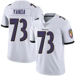 Men's Marshal Yanda Baltimore Ravens No.73 Limited Vapor Untouchable Jersey - White