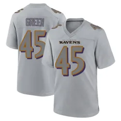 Men's Mike Green Baltimore Ravens No.45 Game Atmosphere Fashion Jersey - Gray