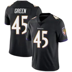 Men's Mike Green Baltimore Ravens No.45 Limited Alternate Vapor Untouchable Jersey - Black