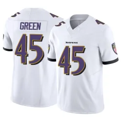 Men's Mike Green Baltimore Ravens No.45 Limited Vapor F.U.S.E. Jersey - White
