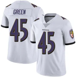 Men's Mike Green Baltimore Ravens No.45 Limited Vapor Untouchable Jersey - White