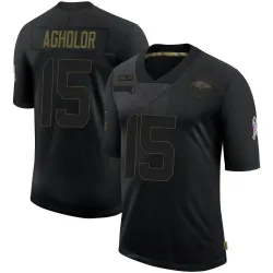 Men's Nelson Agholor Baltimore Ravens No.15 Limited 2020 Salute To Service Jersey - Black