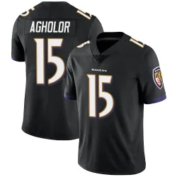 Men's Nelson Agholor Baltimore Ravens No.15 Limited Alternate Vapor Untouchable Jersey - Black