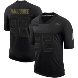 Men's Nnamdi Madubuike Baltimore Ravens No.92 Limited 2020 Salute To Service Jersey - Black