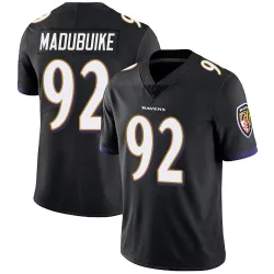Men's Nnamdi Madubuike Baltimore Ravens No.92 Limited Alternate Vapor Untouchable Jersey - Black