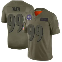 Men's Odafe Oweh Baltimore Ravens No.99 Limited 2019 Salute to Service Jersey - Camo