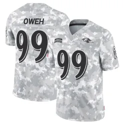 Men's Odafe Oweh Baltimore Ravens No.99 Limited 2024 Salute to Service Jersey - Arctic Camo