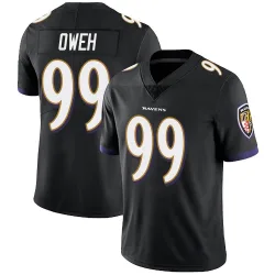 Men's Odafe Oweh Baltimore Ravens No.99 Limited Alternate Vapor Untouchable Jersey - Black